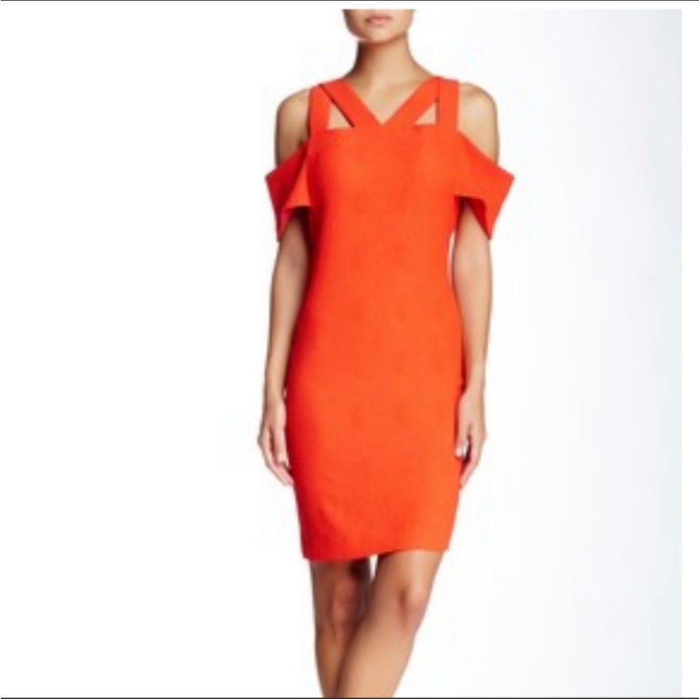 Sandro bright red dress